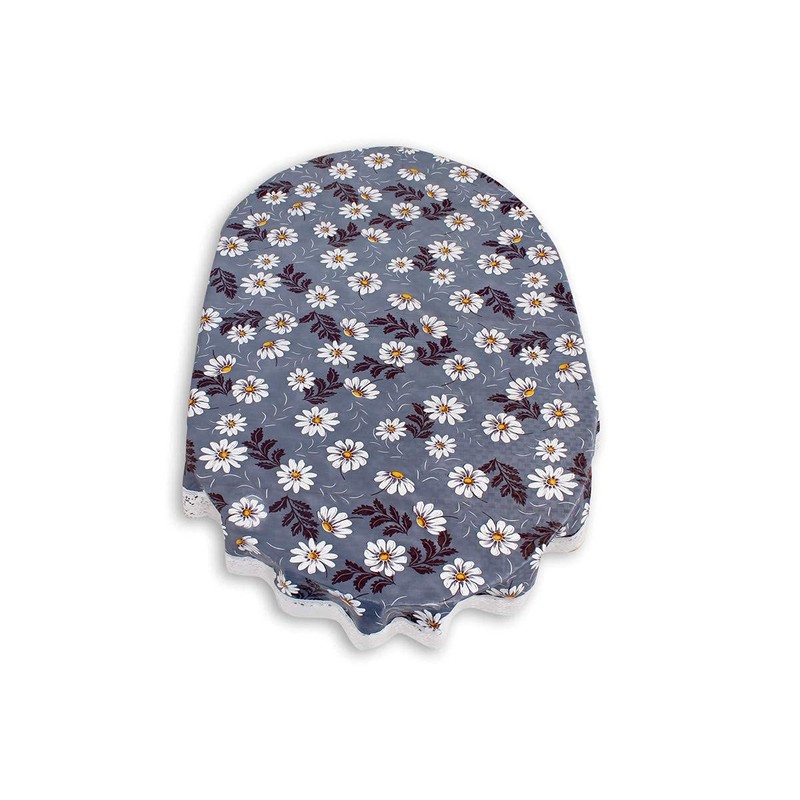 CASA-NEST Plastic Flowered Oval Shaped 4 to 6 Seater Table