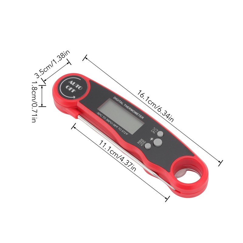 Digital Food Thermometer Meat Thermometer Probe with Magnet Backlight for