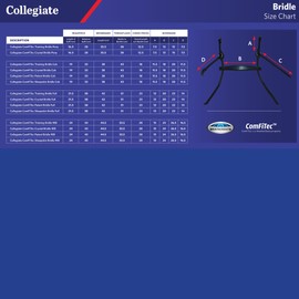 Collegiate ComFiTec Training Bridle, Black, Full