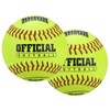 K KHLOK Slow-Pitch Split Leather Softballs Professional Quality Practice Competitions-3