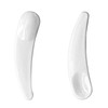 esowemsn 100Pcs Mini Disposable Curved Cosmetic Spoon Spatula, Multi-Functional Facial