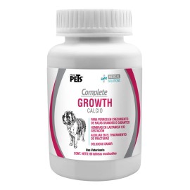 Tabletas Masticables Complete Growth Calcio Fancy Pets 60pz 60 mL