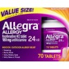 Allegra AA70T Allergy Tablets - 70 Count EXP 6/25