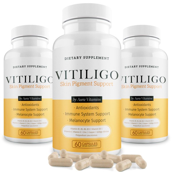 Dermawonder Vitiligo Capsules 60 Count | Effective Vitiligo Supplement |