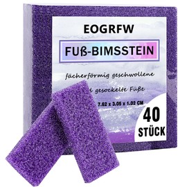 EOGRFW Foot Pumice Stone, Pack of 40 Pumice Stone Callus Remover, Double-Sided Pumice Stone for Feet, Pumice Stone Foot Care, Pumice Stone, Foot Scrubber Pumice Stone Pads for Feet, Body and Hands