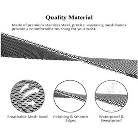 Metal Strap Compatible with Mi Band 8, Mi 8 Bands Replacement Strap Bracelet Wristband Accessories with Metal Frame (Silver)