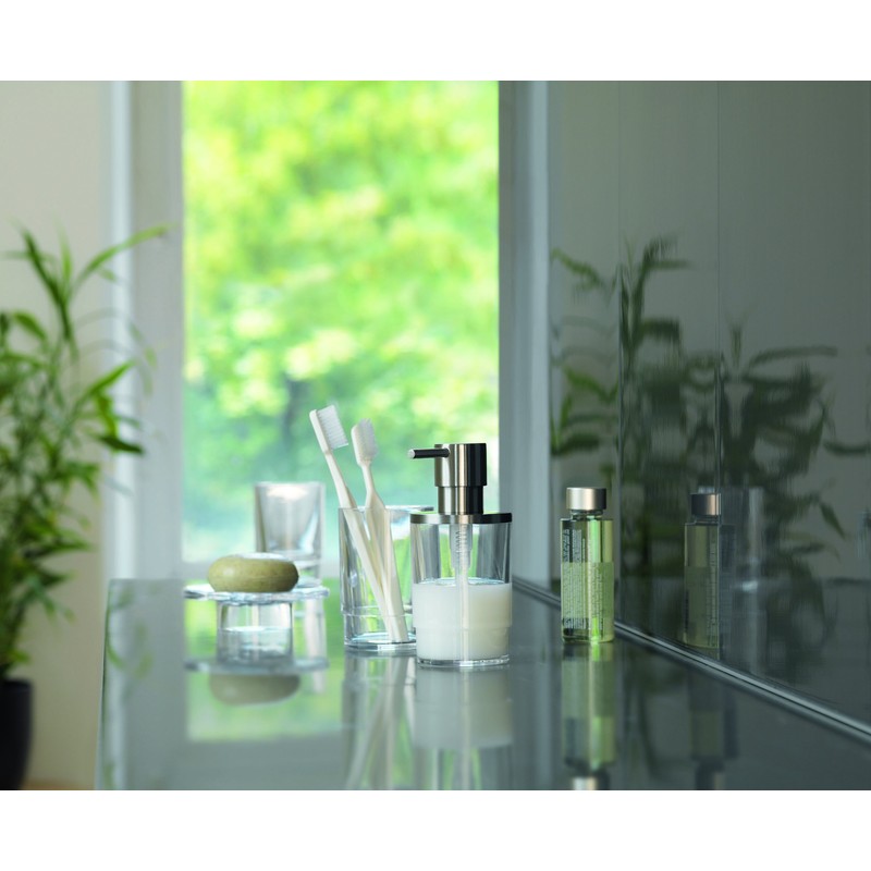 Spirella WC Bürste Klobürste Toilettenbürste hochwertig „Nyo Acryl“ mit hygienischem