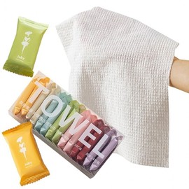 14 wet towels portable coin towel disposable travel compressed towel 2ea