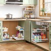 Kitstorack Under Sink Organizer, 2 Tier Under the Sink Storage,