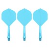 CyeeLife Integrated Dart Shaft and Flights Standard Shape,Dart Accessory Black/Red/Blue/Green/Yellow