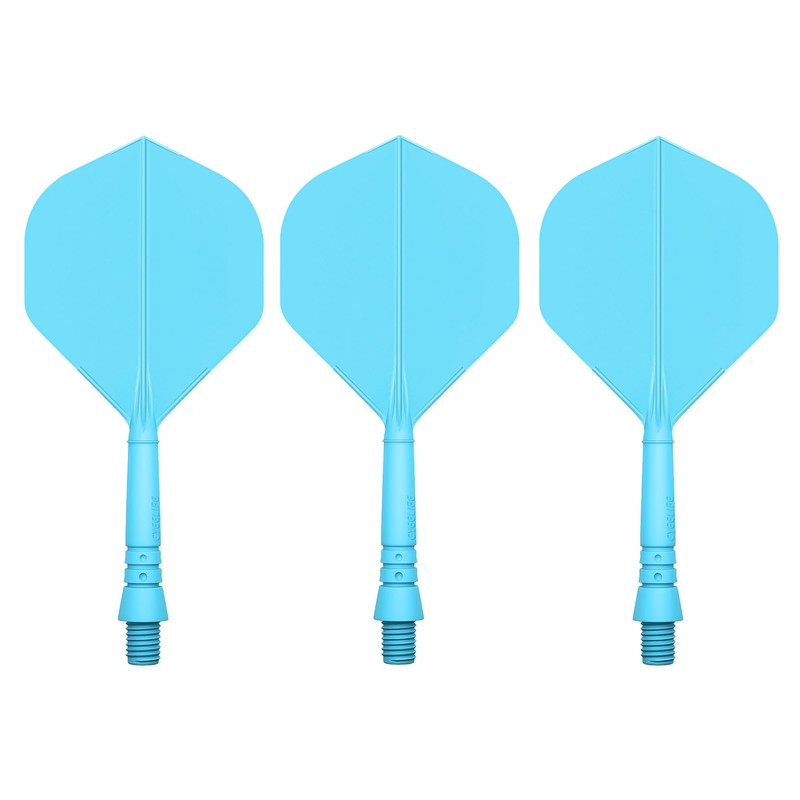 CyeeLife Integrated Dart Shaft and Flights Standard Shape,Dart Accessory Black/Red/Blue/Green/Yellow