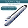 ROOMIE hivE USB Extender Hub, 3.0, 7 Ports Aluminium Hub