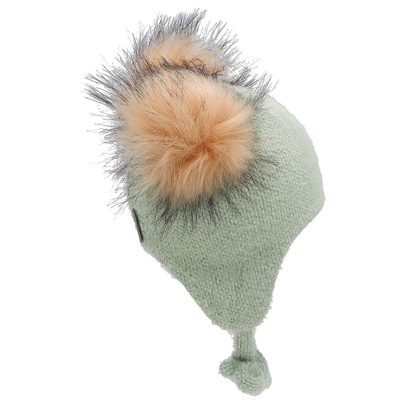 Sterntaler Girls' Inka Bobble Hat, Green