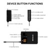 MICNAUX Wireless Lapel Microphone System with Headset & Lavalier Mics,