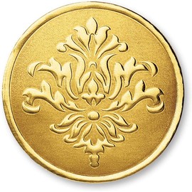 PaperDirect Vintage Filigree Embossed Foil Certificate Seals, 32 Count (Gold)