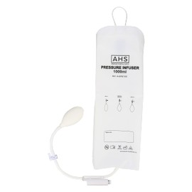 American Hospital Supply Medical Pressure Infusion Bag – 1000ml, IV Pole Infusion Sack with 3-Way Stopcock, Color-Coded Gauge | Medical Supplies & Equipment (1 Each)