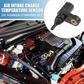 A ABSOPRO Air Intake Temperature Sensor No.37880RWCA01 Air Charge Temperature Sensor for Honda Accord 2014 Plastic Black