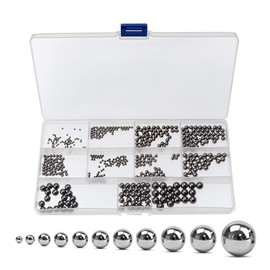 Steel Balls, Bearing Balls, 0.08 - 0.3 inches (2 - 8 mm), Set of 510, Bicycle Wheel Bearings, Steel Balls, Bikes, Bicycle Wheels, Ball Bearings, Spare Parts, Replacement Parts