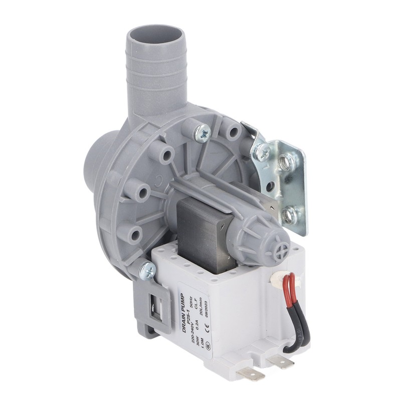 Washer Drain Pump Motor 30W 0.2A 20LPM Copper Coil Powerful