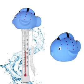 OFFCUP Floating Pool Thermometer, Floating Water Thermometer, Water Temperature Thermometer Floating Thermometer Swimming Pool Thermometer for All Outdoor & Indoor Swimming Pools (Puffer Fish)