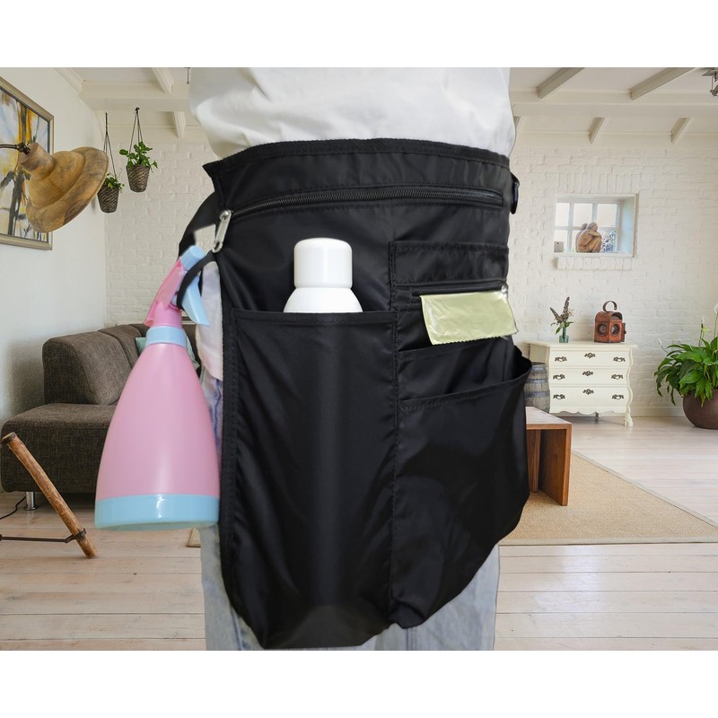 Bafelia Waterproof Cleaning Apron with 8 Pockets, Housekeeping Uniform Supplies,