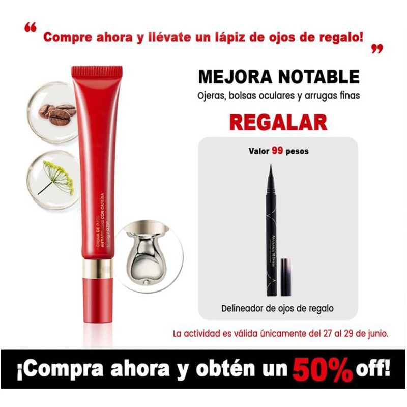 Crema Contorno Ojos 20g Anti Bolsas Ojeras Líneas