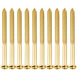 Musiclily Ultra 2.6x35mm Stainless Steel Pickup Mounting Screws for JB PB P90 JM Style Electric Guitar Bass Pickup, Gold (Set of 10)