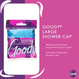 GOODY Goody Styling Essentials Durable Waterproof Shower Cap, 1 Count (Colors May Vary)