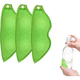 3 Pack Multipurpose Bean Shaped Sponge Set Heat Resistant Bottle and Internal Cleaning Sponges - Reusable entreprises Bottle Cleaning Tools Household Cleaning Sponges