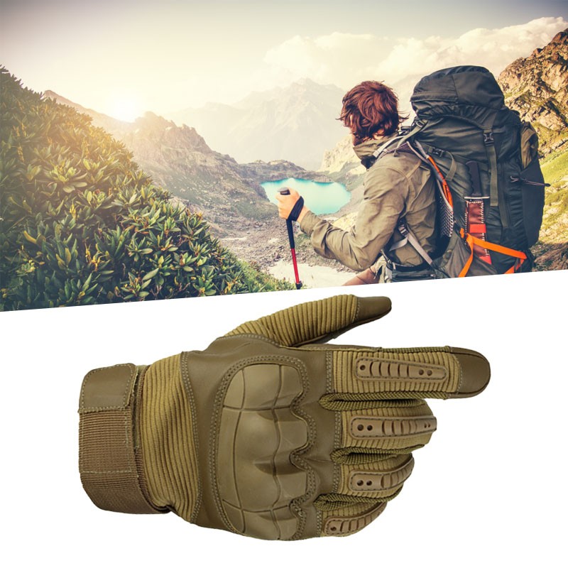 Motorcycle Gloves Hard Knuckle Breathable Good Grip Anti Slip Full