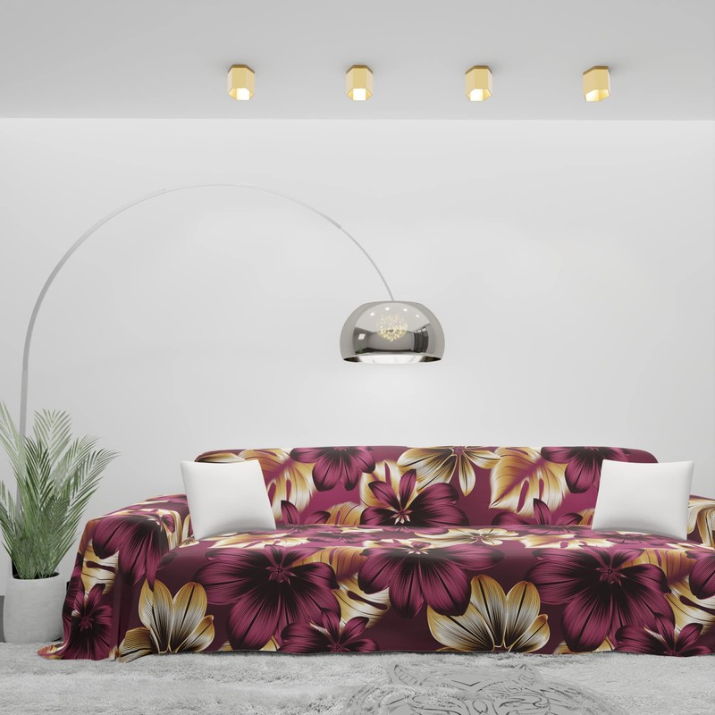 Byour3 - Bedspread Double Bed 100% Cotton Floral Pattern Bed