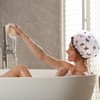 Pack of 2 Adjustable Shower Caps, Waterproof Elastic Shower Caps,