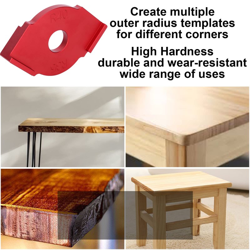 Radius Jig Router Templates, Aluminium Alloy Rounded Corner Template for
