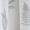 Tyrone Textiles Pair of Bracken Grey Wild Leaf Print Sheer