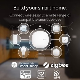 Aeotec Smart Home Hub, Works as a SmartThings Hub, Z-Wave, Zigbee, Matter Gateway, Compatible with Alexa, Google Assistant, WiFi