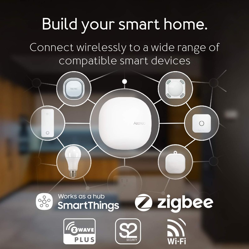 Aeotec Smart Home Hub, Works as a SmartThings Hub, Z-Wave,