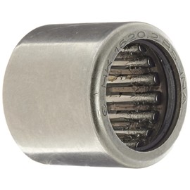 INA HK16202RS Needle Roller Bearing, Caged Drawn Cup, Outer Ring and Roller, Steel Cage, Open End, Double Sealed, Metric, 16mm ID, 22mm OD, 20mm Width, 11000rpm Maximum Rotational Speed
