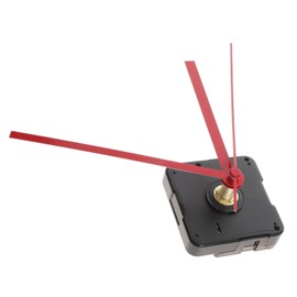 ABOOFAN Silent Clock Movement Kits for DIY Wall Clock Replacement with Red Straight Hands Easy to Install Precise and Mechanism for Performance