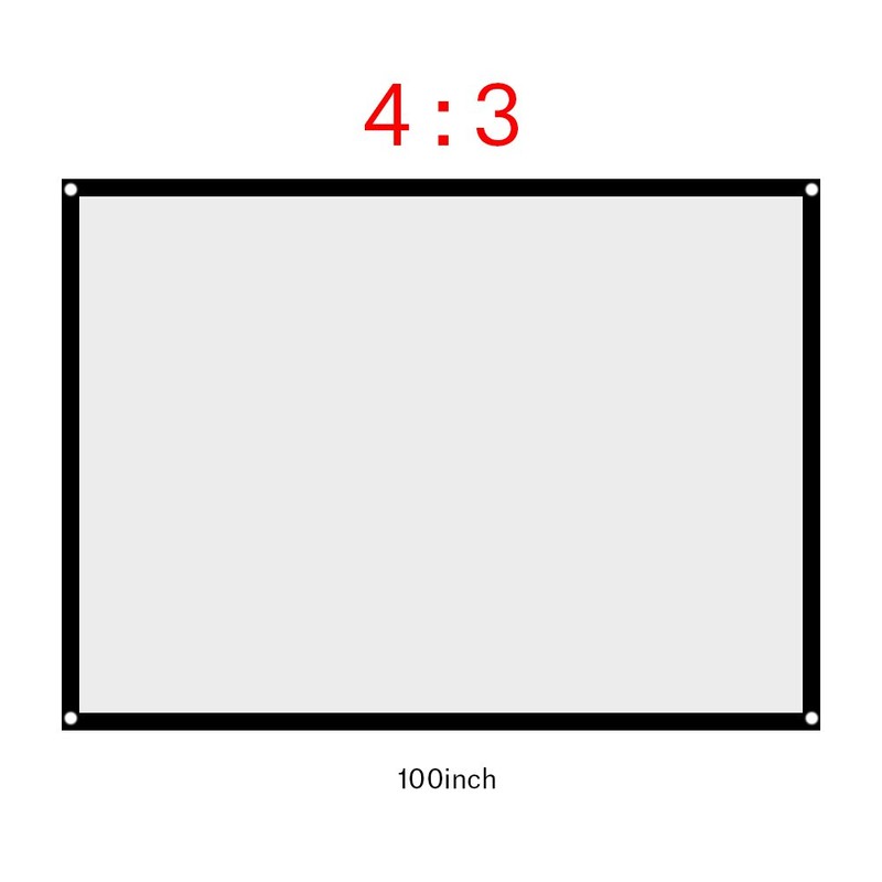 Roller Screen Projector Screen, Richer-R Projection Screen, 100 Inch Portable