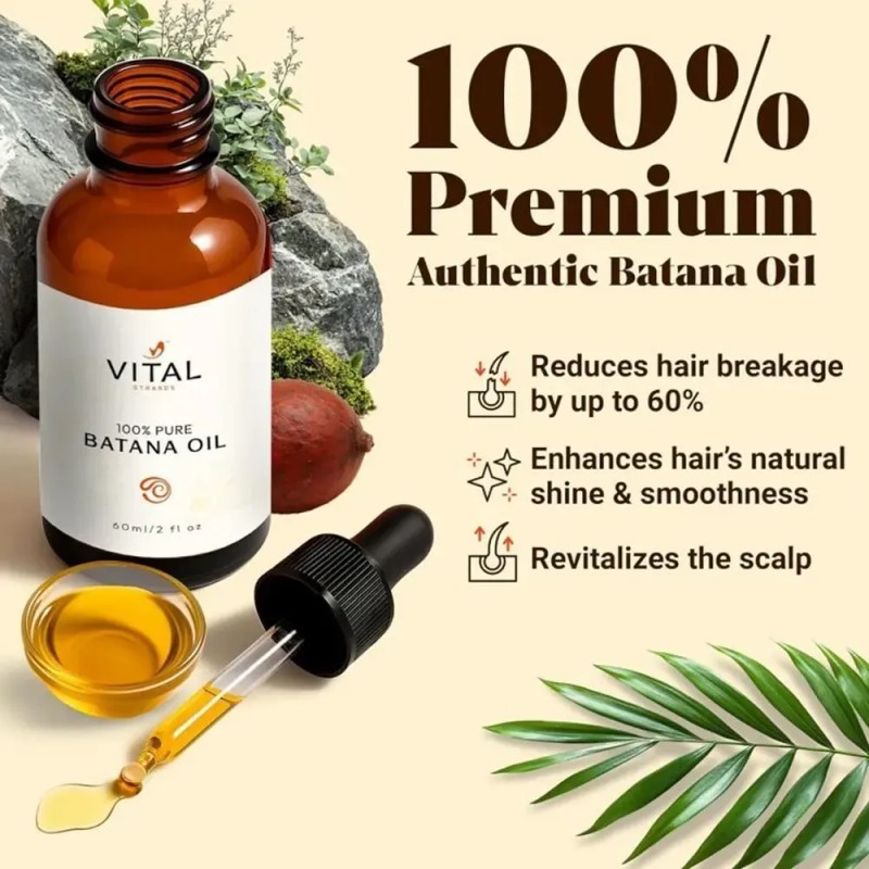 Aceite De Ricino Vital Strands Batana Prensado En Frío, 60