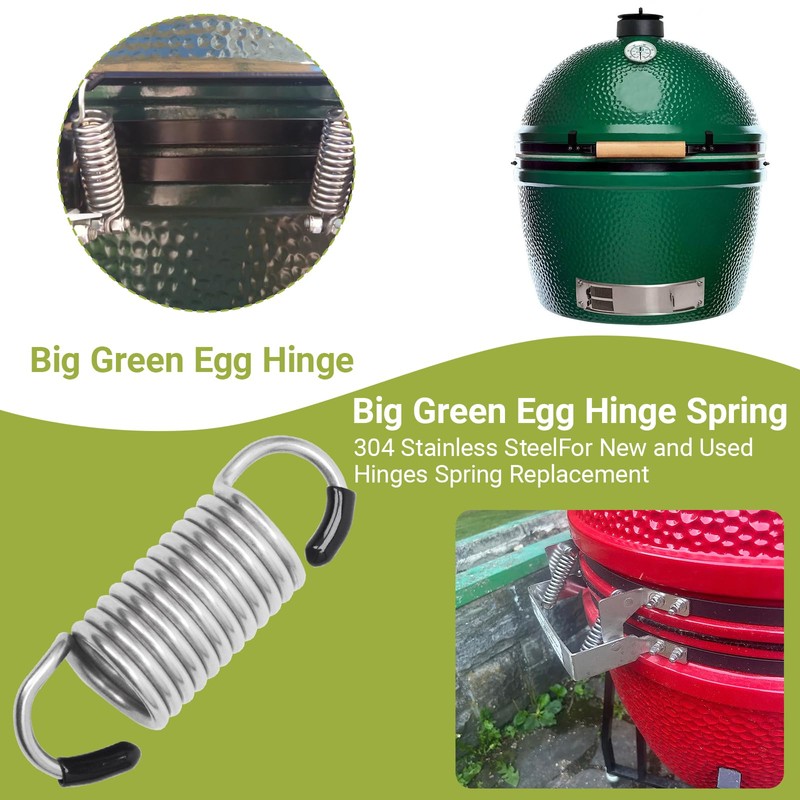 Big Green Egg Hinge Spring Replacement - Heavy Duty 304