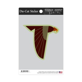 Die Cut Sticker Turkey Vulture, Geometric, Contour Vinyl Sticker 3 to 6 inches, (Waterproof Decal for Cars, Water Bottles, Laptops, Coolers), Large