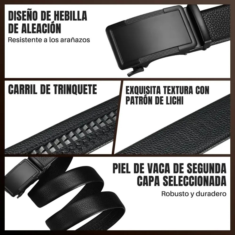 Set Regalo Hombre Cartera Cinturón Cuero Regalo Día Del Padre