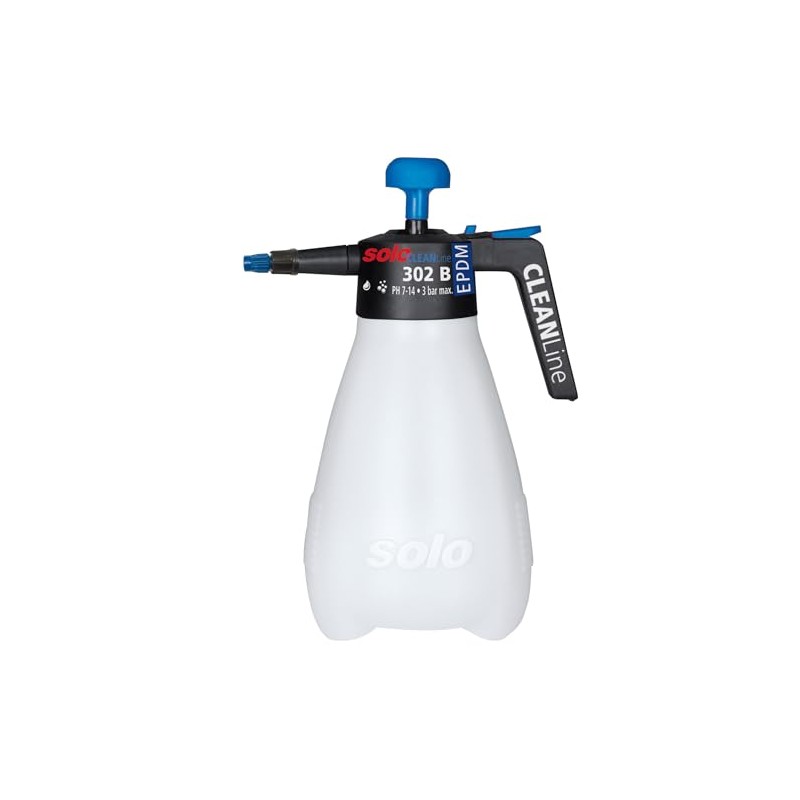 SOLO 302-B 2-Liter CLEANLine One-Hand Sprayer W/EPDM Seals (PH 7-14)