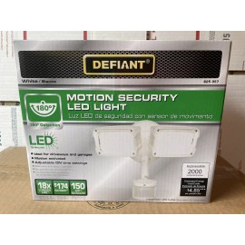 Defiant 2 PACK Defiant 180 Degree Motion Activated LED Security Light White