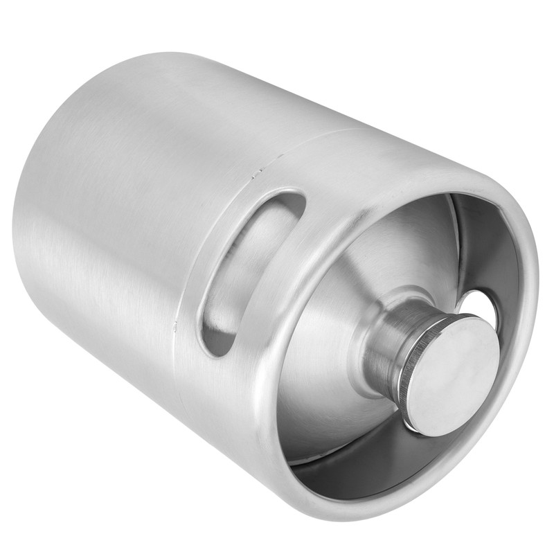 2L Beer Keg Mini Stainless Steel Beer Barrel with Spiral