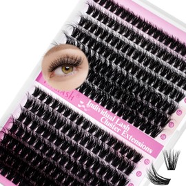 FADLASH FADLASH Lash Clusters 60D+80D Eyelash?Extensions 10-18mm Individual Cluster Lashes D Curl DIY Lash Extension Clusters 3D Effect Eyelash Clusters Volume (60D+80D-3D-Mix10-18)