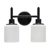 Design House 556191-BLK Aubrey Transitional 2-Light Indoor Wall Light Dimmable