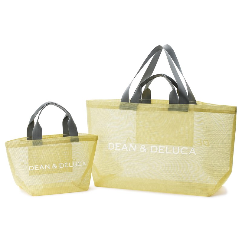 Dean and Deluca Citrus Yellow 2023 Big Mesh Tote Bag