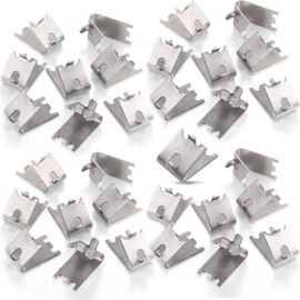 Hotop 920158 Refrigerator Shelf Clips Freezer Shelf Clip Cooler Shelf Support Commercial Shelf Clip for Fridge(32 Pieces)